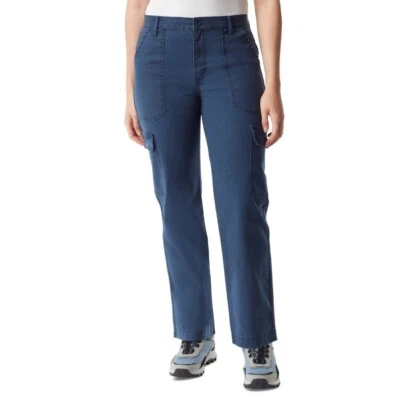 Bass Outdoor Women's Cargo Pants Navy Blazer Canvas, High-Rise, Size 6 - Image 1 of 3