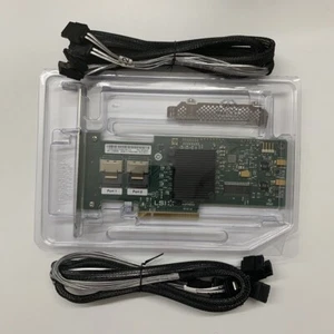 LSI M1015 9220-8I 6GB PCI-e 9211-8i P20 IT Mode ZFS FreeNS +8087 to SATA Cable - Picture 1 of 6