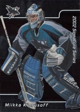 2001 Be a Player Signature Series #221 Miikka Kiprusoff San Jose Sharks