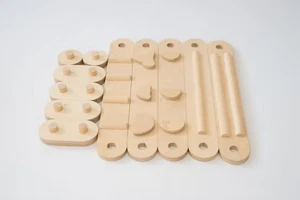 CLIFF BALANCE Balancebalken aus Naturholz - Balancebalken 11-teilig - Bild 1 von 9