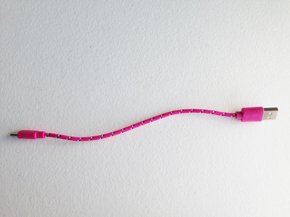 8" Braided MICRO USB data sync Charger Cable FOR samsung galaxy s3 s4 Sony HTC - Image 1 of 4