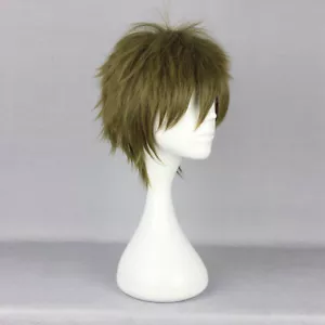 Peluca Cosplay Fiesta Pelucas Completamente Sintéticas Anime Pelo Corto Moda 30cm/12" Rubio - Imagen 1 de 5