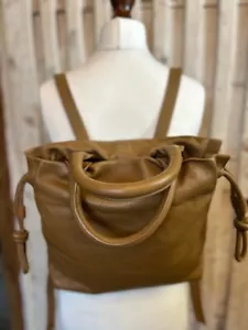 Designer LIEBESKIND BERLIN cigar brown softest kid leder Rucksack Backpack Tasche - Bild 1 von 11