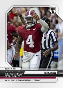 Lot of 4!! Jalen Milroe - 2024 Panini Instant College #JMA - Alabama SP In-hand - Picture 1 of 2
