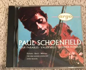 PAUL SCHOENFIELD: Four Parables; Vaudeville; Klezmer Rondos (CD, 1994, Argo) - Picture 1 of 2