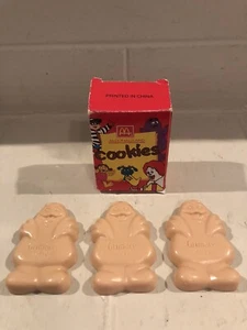Rare McDonalds Play Food Pretend McDonaldland Grimace Happy Meal Cookies & Box - Picture 1 of 5