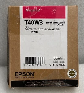 NEU - EPSON T40W3/C13T40W320 TINTENPATRONE MAGENTA 50ML - Bild 1 von 5