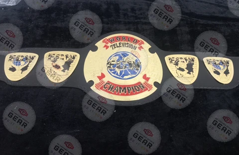 SA ECW WORLD TELEVISION WRESTLING CHAMPIONSHIP BELT Adult Size 4MM Leather Strap Cover
