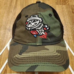 Rocket City Trash Pandas Hat Snapback Camouflage New Era 9Twenty Youth - Picture 1 of 6