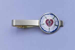 Protestant Reformation Luther Rose Tie Clip