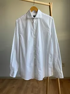 Hackett Poplin White Classic Fit Dress Shirt Size 41 - Picture 1 of 7