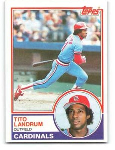 1983 Topps #337 Tito Landrum NM Near Mint Cardinals