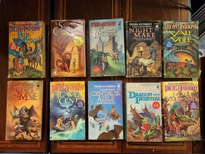 LOT OF 10 PIERS ANTHONY XANTH VINTAGE FANTASY PAPERBACKS VG OR BETTER - Picture 1 of 3
