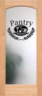 Calcomanía de puerta de despensa pegatina hecha con amor vinilo pan cupcake utensilios panadería arte Foto 1 de 4