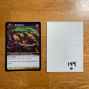 πβοΈ Deathblow - FOIL - WoW - World of Warcraft - See Pics for Condition TCG 144 - Picture 1 of 4