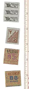 FRANCOBOLLI RAZIONE ORIGINALI SECONDA GUERRA MONDIALE - 3 diversi (#0Y) - Foto 1 di 2