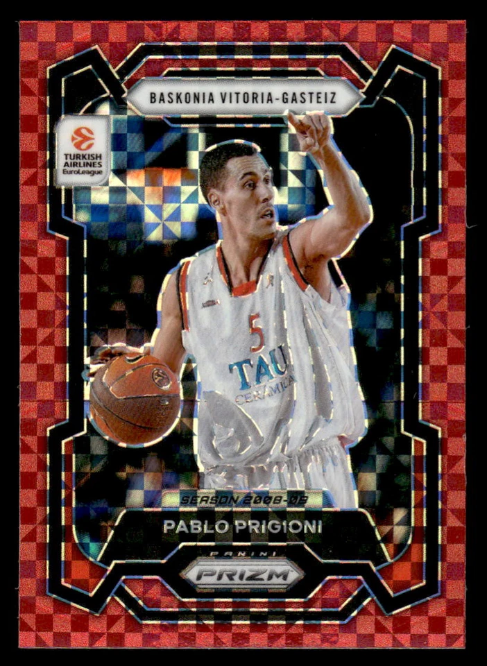 Pablo Prigioni 2023-24 Panini Prizm EuroLeague #134 Red Power #04/75 - Image 1 of 2