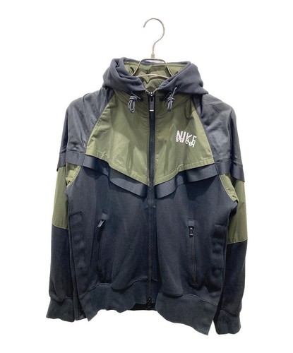NIKE sacai Parker full zip DQ9030 325 kaki taglia: M