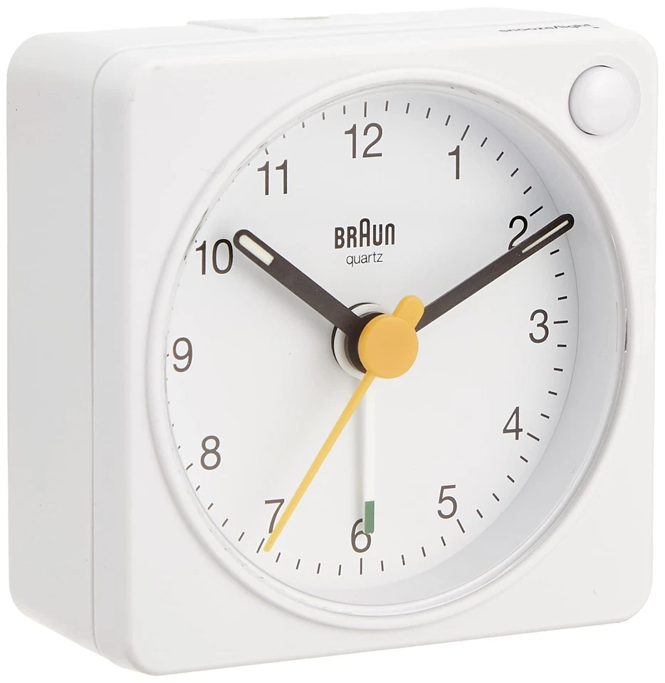 BRAUN Classic Analog Alarm Clock with Light, BC02XW, Officially Imported - Image 1 of 4