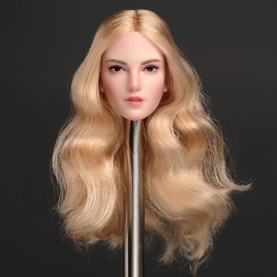 Super Duck SDH018B 1/6 Long Hair Female Head Carving F 12'' Ph Figure Body