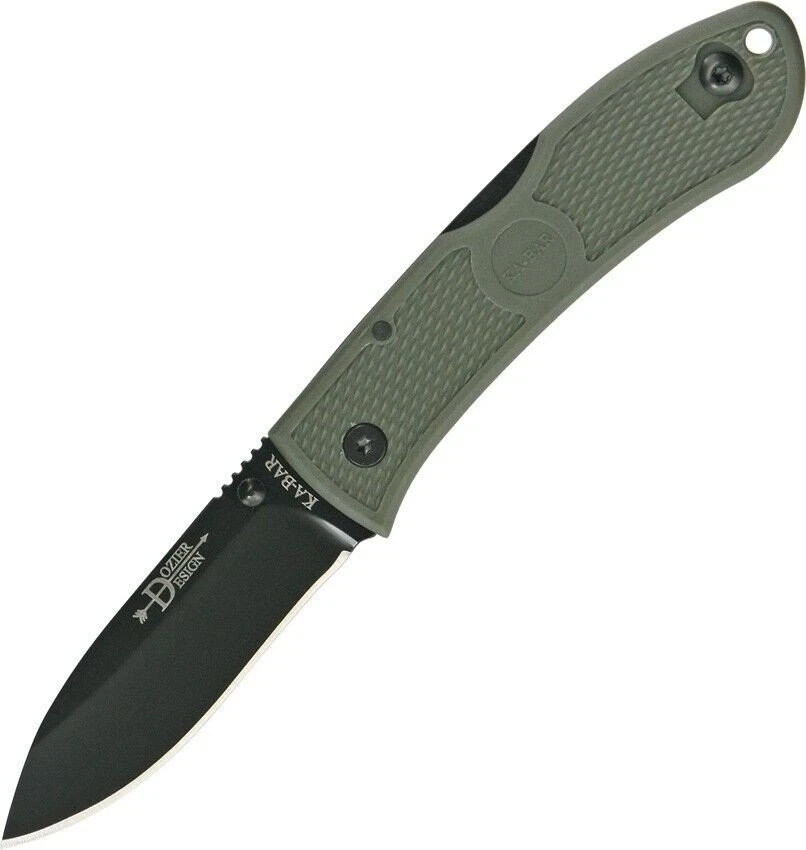KA-BAR Kabar Dozier Foliage Green Folding Hunter Plain 4062FG