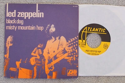 Led Zeppelin  - Black Dog/Misty Mountain Hop -  French Picture Sleeve PS 7" - Image 1 of 2