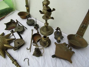 Bronze Messing Öllampe Konvolut diverse - Bild 1 von 8