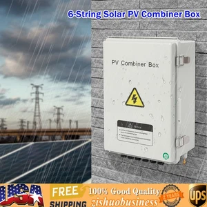 Caja combinadora solar fotovoltaica de 6 cuerdas 63A caja de conexiones de disyuntor para paneles solares - Imagen 1 de 17