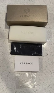 Versace White Glasses Case with Cleaning Cloth, Warranty Book and Box. - Picture 1 of 7