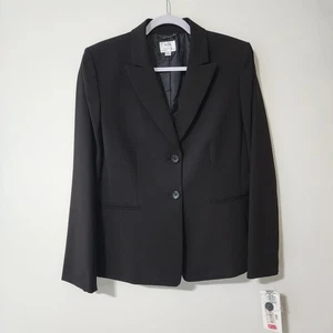 Neu mit Etikett Mix by Tahari Arthur Levine Marc Damenanzug Blazer Jacke schwarz Größe 12 - Bild 1 von 9