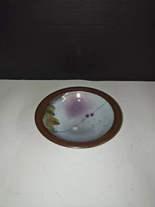 Artisan Studio Pottery Small Glazed Multicolor Garnish Fruit Bowl Home Decor - Picture 1 of 8