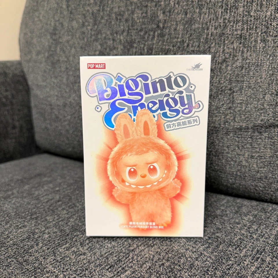 *USA* AUTHENTIC POP MART LABUBU MONSTERS BIG INTO ENERGY (VINYL PLUSH BLIND BOX) - Image 1 of 4