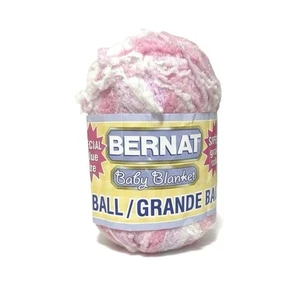 Bernat Baby Blanket Yarn Big Ball Berry Swirl Weight 7 oz 100% Nylon Pink  - Picture 1 of 4