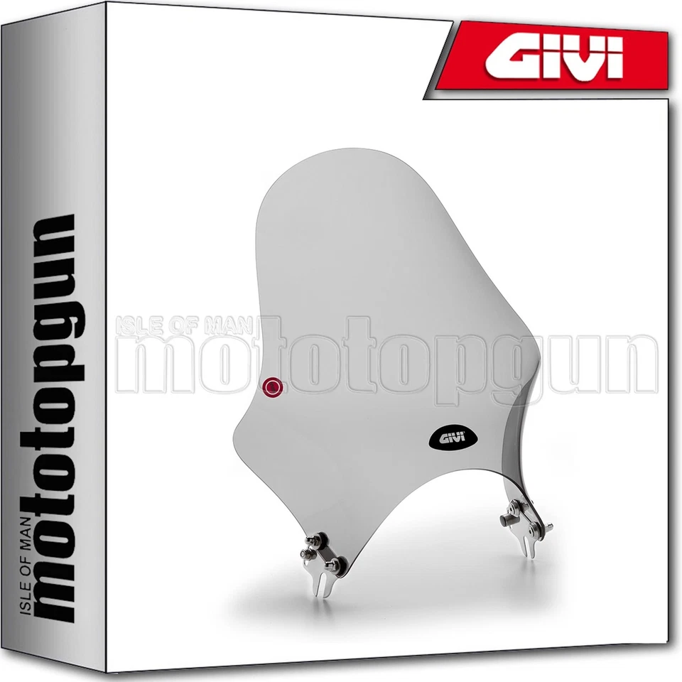 Cupolino Universale Givi Fumè per Moto anche Naked Faro Tondo A210