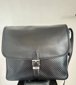 Montblanc Leder Schultertasche schwarz Meisterstück Soft Messenger Crossbody - Bild 1 von 11