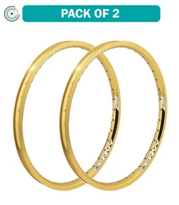 Pack of 2 Envy RR Sun Ringle 20in Envy RR Gold 36 | Eyeletted Spoke Holes - Picture 1 of 2