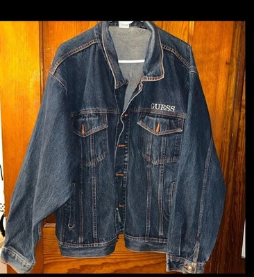 Vintage Guess Denim Jean Jacket Men 2X Coat - Image 1 of 4