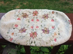 Wunderschöne Vintage Petit Nadelspitze Perlenbezug Kleenex Halstuch Top Zustand - Bild 1 von 8