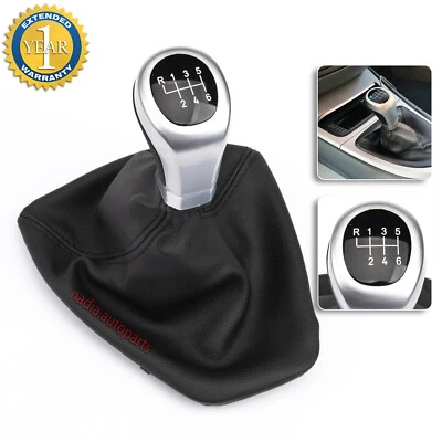 M1-PARTS Pommeau de Levier de Vitesses Soufflet pour BMW E90 E91 E92 E93 6 Vitesses Cuir