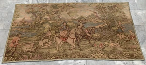 3x6 Fuß Vintage Jagd Blumen Französischer Wandteppich Traditionell Authentisch Wanddekor - Bild 1 von 9