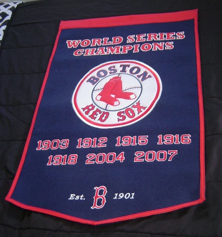 Boston Red Sox Souvenir Lot 13 Items Banner Pennant Mags Funco Vanity Plates Cover