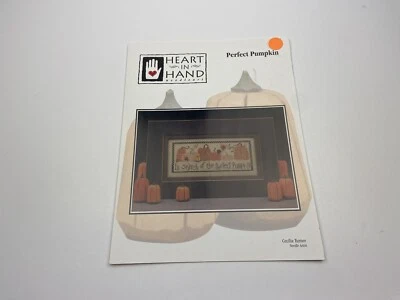 Heart In Hand Perfect Pumpkin Counted Cross Stitch Pattern 8P - Image 1 of 3
