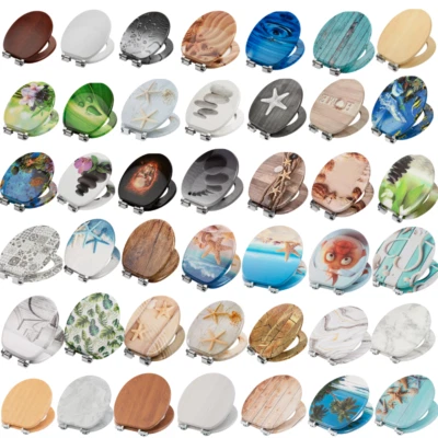 Toilettensitz Toilettendeckel Klodeckel Klobrille WC Sitz mit Absenkautomatik - Bild 1 von 4