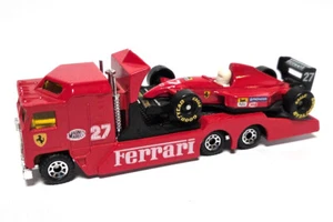 gebraucht! Matchbox Ferrari Racing Set Kenworth Cabover + Formel 1 - Picture 1 of 2