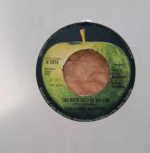 Paul & Linda McCartney – The Back Seat Of My Car [UK] 1971 Push-out centre VG+ - Imagen 1 de 2