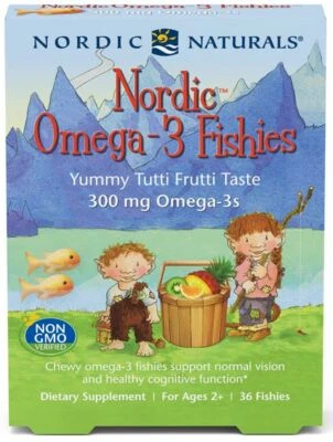 Nordic Naturals Nordische Omega-3-Fischchen 36 Kapseln