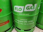 1 x FULL FLOGAS LEISURE GAS 11KG GREEN PROPANE GAS BOTTLE 27MM REGULATOR (3)