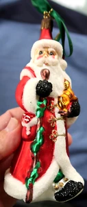 Vtg WATERFORD Glass XMAS ORNAMENT 2000 - SANTA CLAUS 3rd Edition w/ Box NUMBERED - Picture 1 of 11