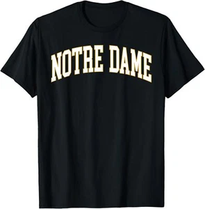Notre Dame IN Retro Men Women Kid Notre Dame Vintage Gift T-Shirt Hoodie - Picture 1 of 19