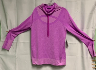 Under Armour  Women's XL Threadborne Pink Funnel Neck Heatgear Fitted Pullover - Image 1 of 3